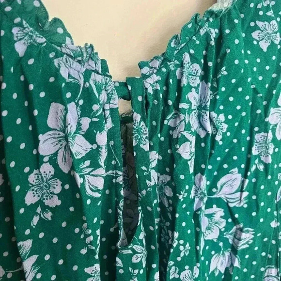 NWT Free People One on One Date Green Floral Bodysuit - Picture 16 of 16